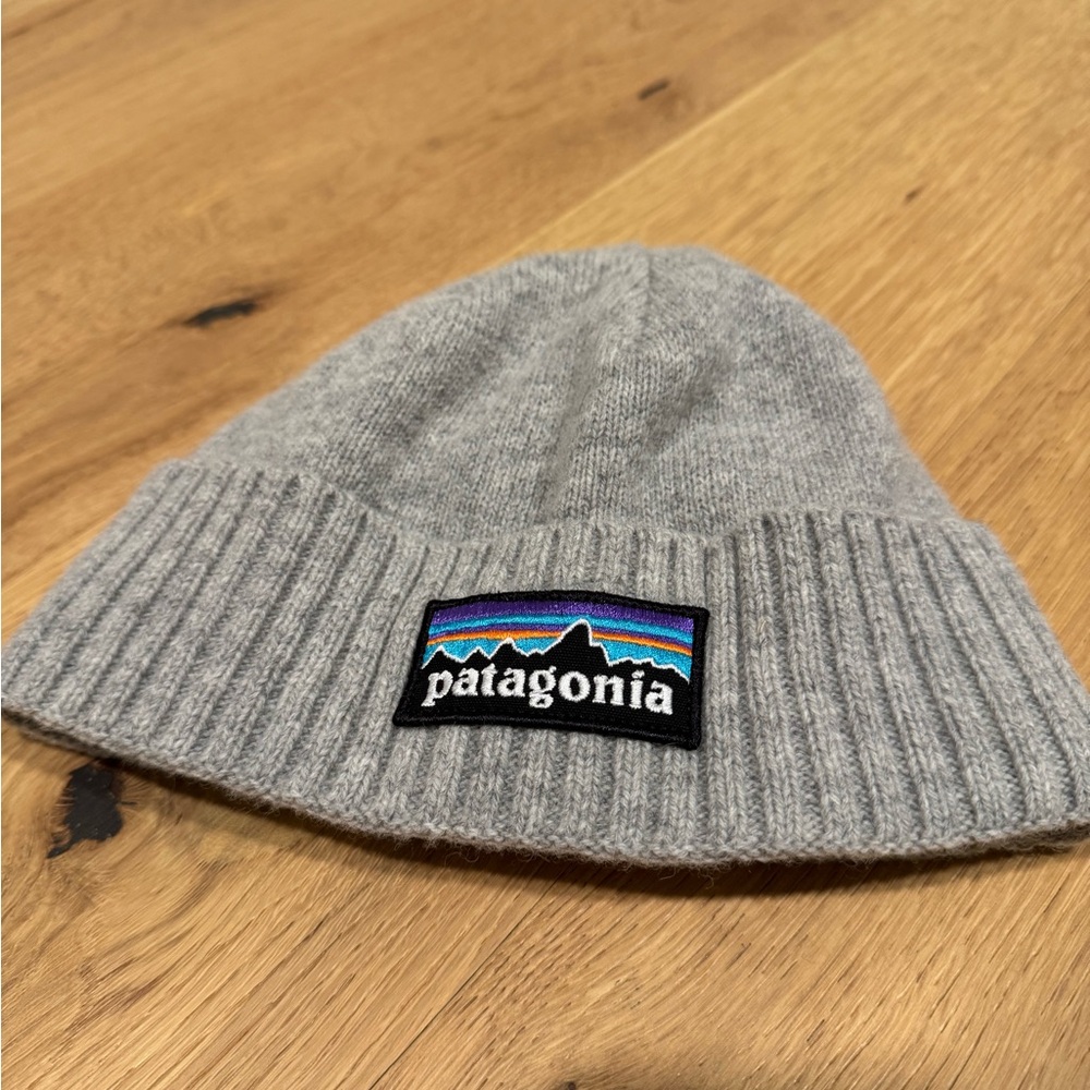 PATAGONIA SKI BEANIE HAT GRAY OS